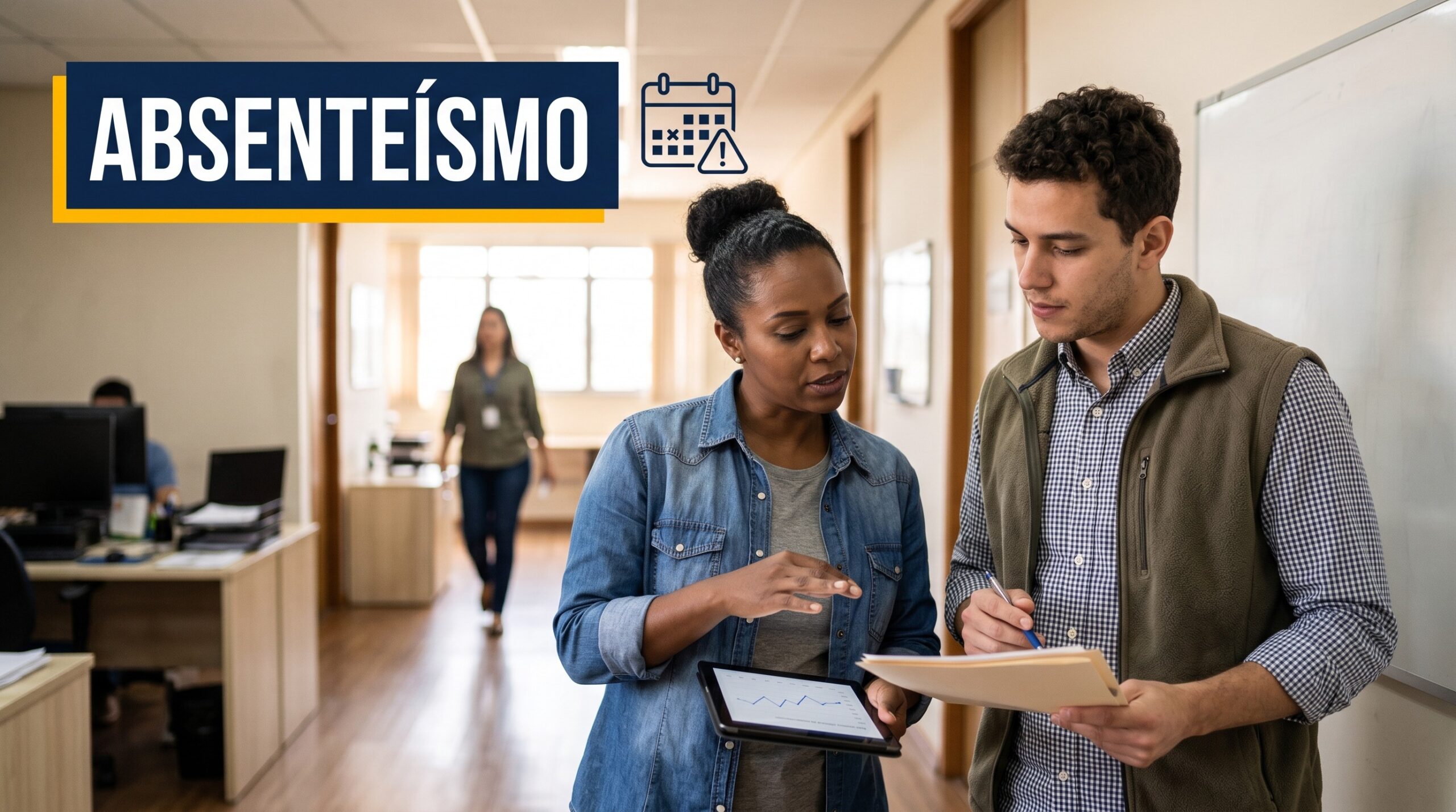 Imagem do artigo: Absenteísmo no trabalho: causas, impactos e ações práticas para reduzir faltas e atrasos